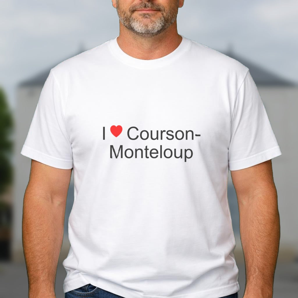 T-shirt I love courson-monteloup