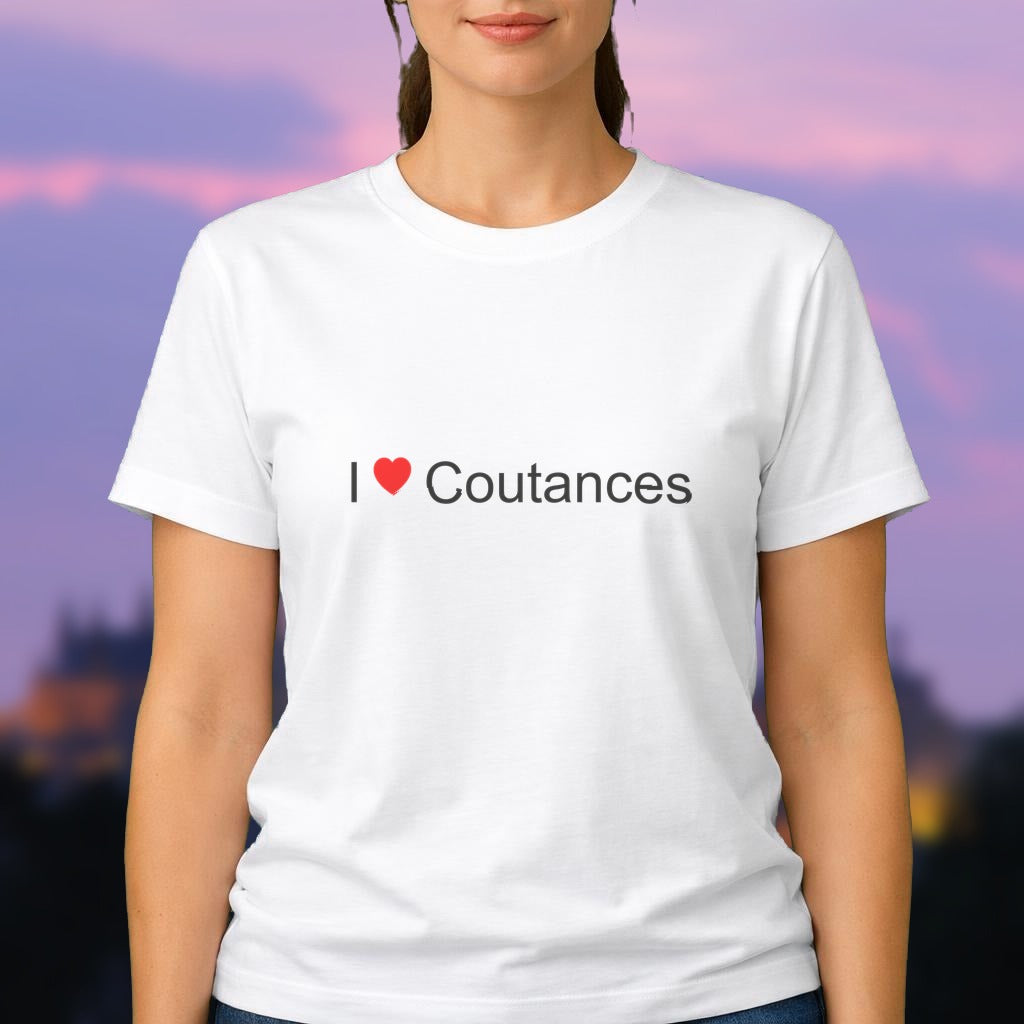 T-shirt I love coutances