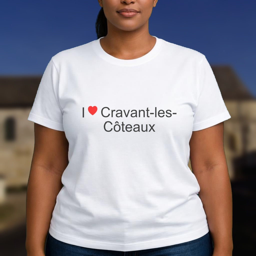 T-shirt I love cravant-les-côteaux