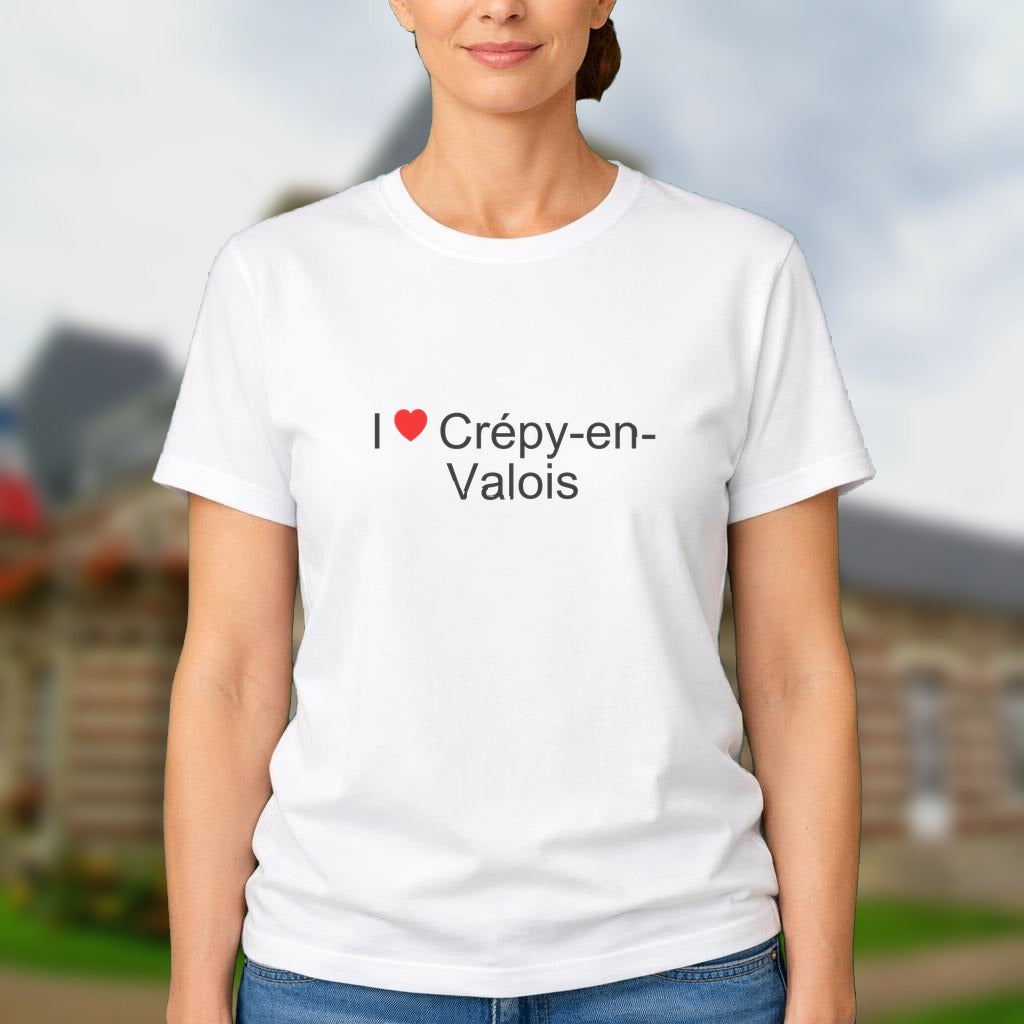 T-shirt I love crépy-en-valois