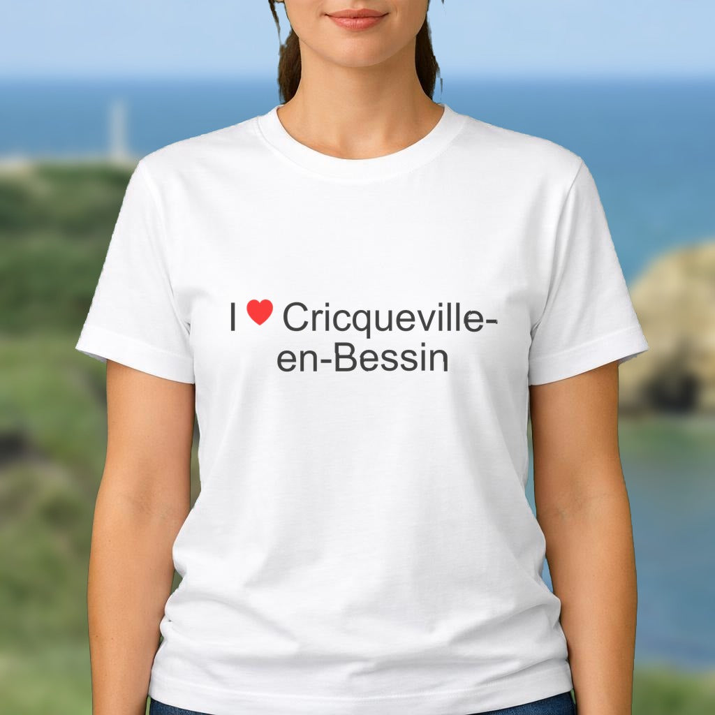 T-shirt I love cricqueville-en-bessin