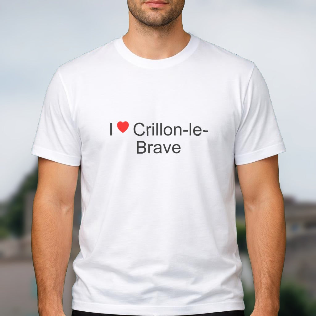 T-shirt I love crillon-le-brave