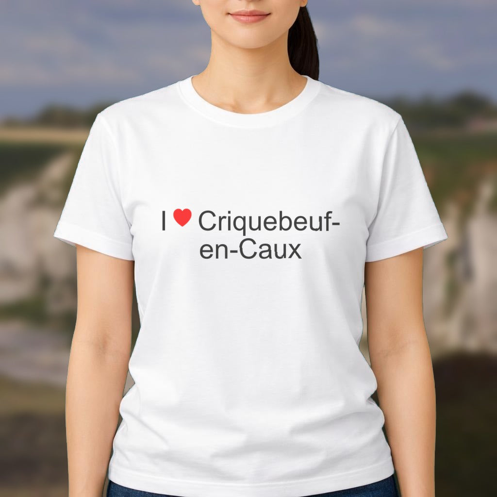 T-shirt I love criquebeuf-en-caux
