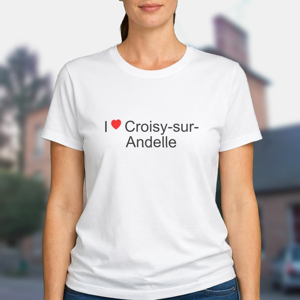 T-shirt I love croisy-sur-andelle