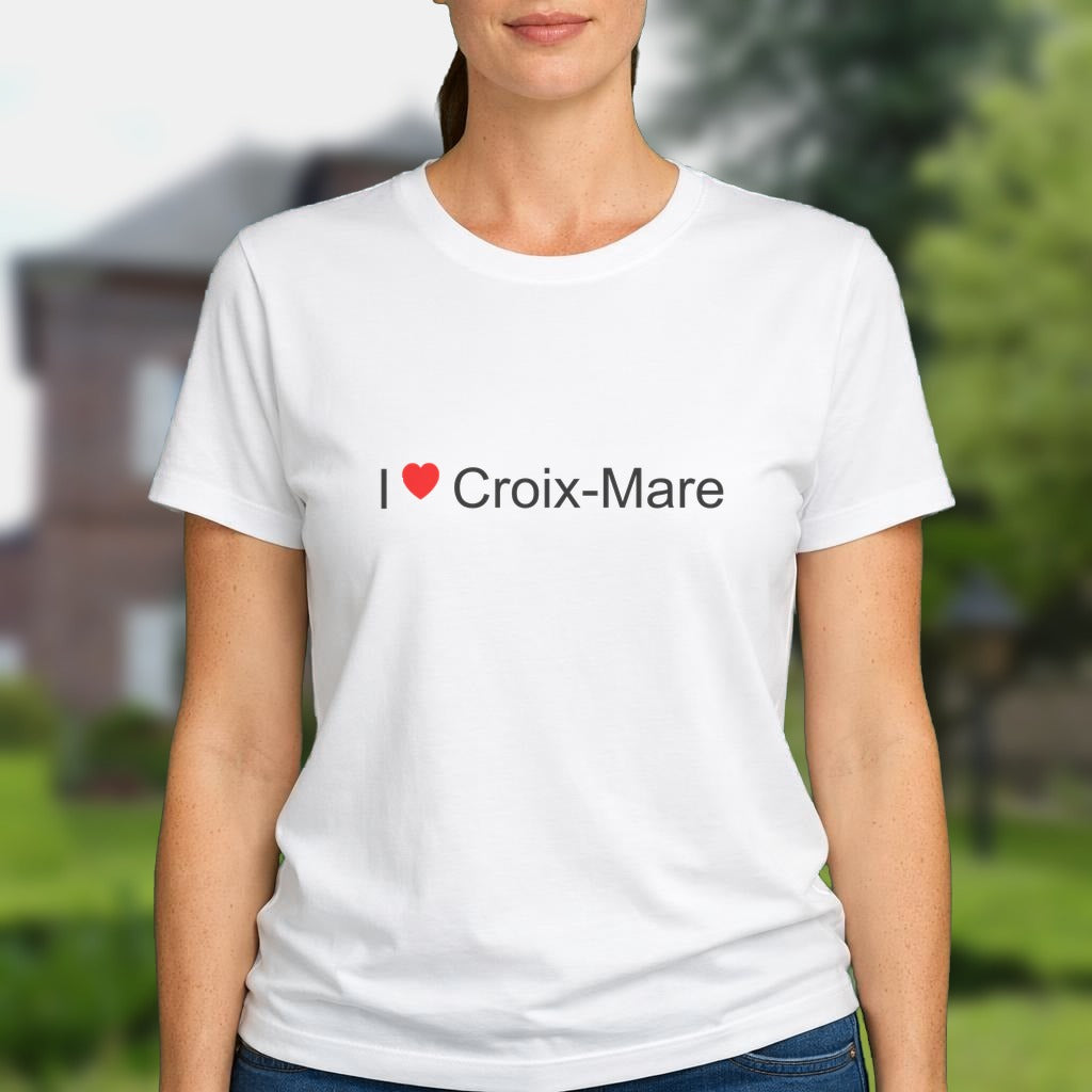 T-shirt I love croix-mare