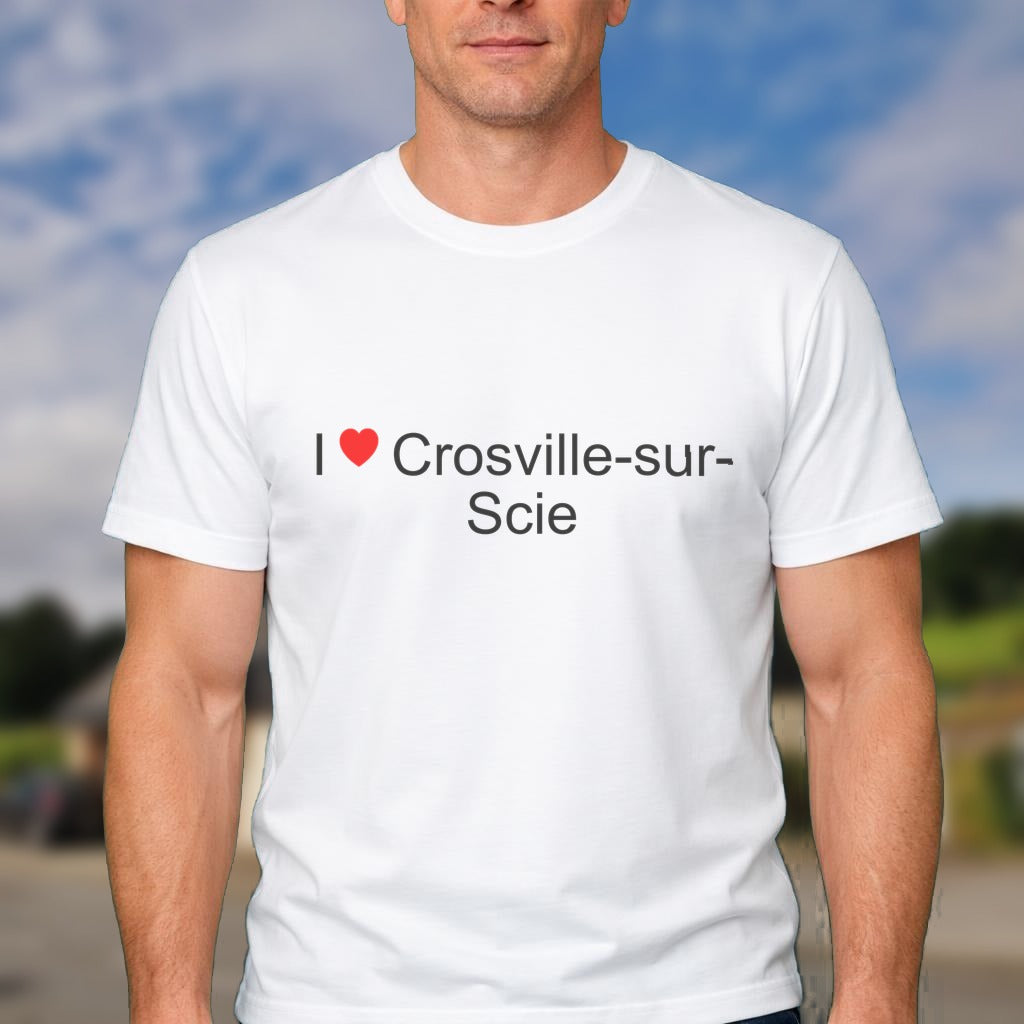 T-shirt I love crosville-sur-scie