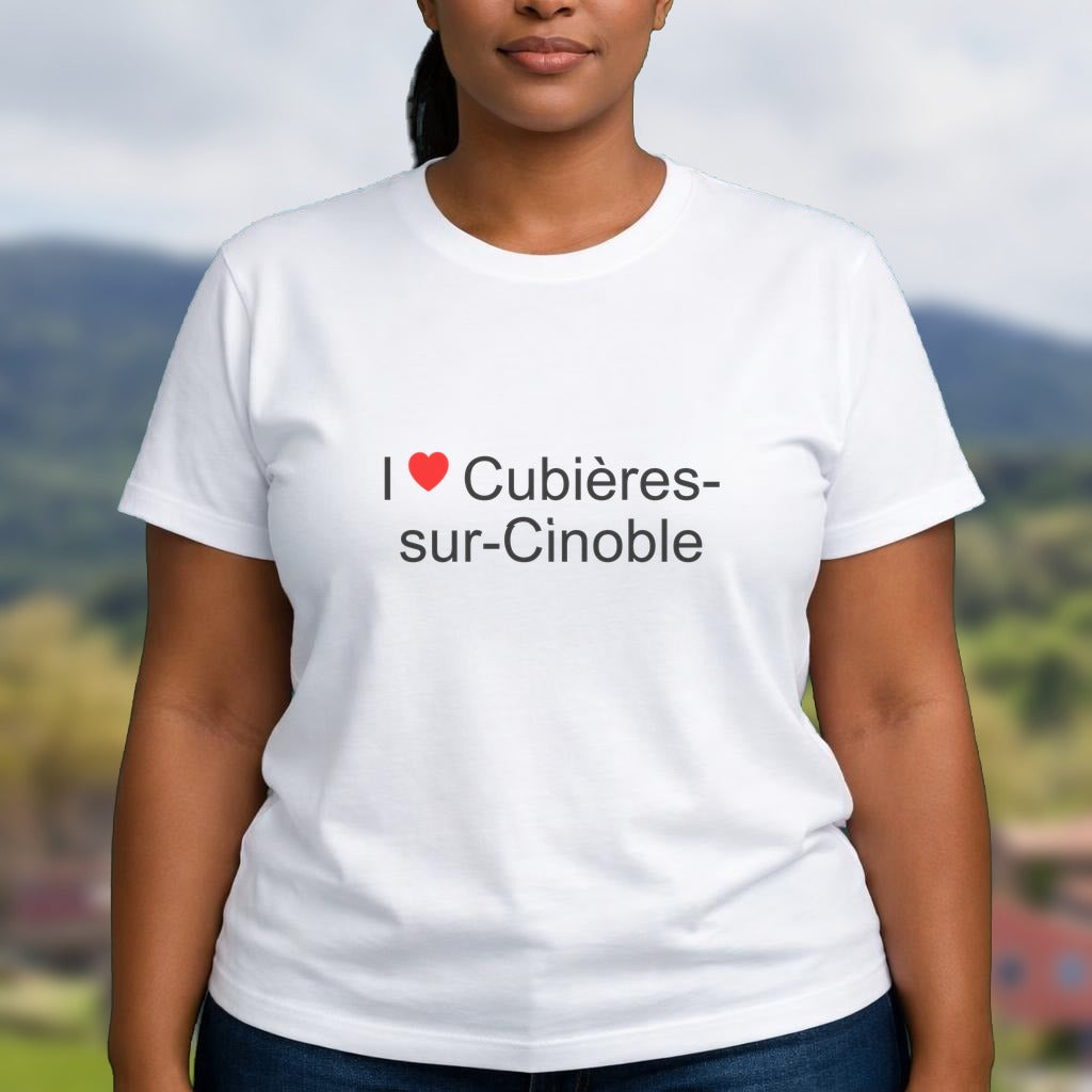 T-shirt I love cubières-sur-cinoble