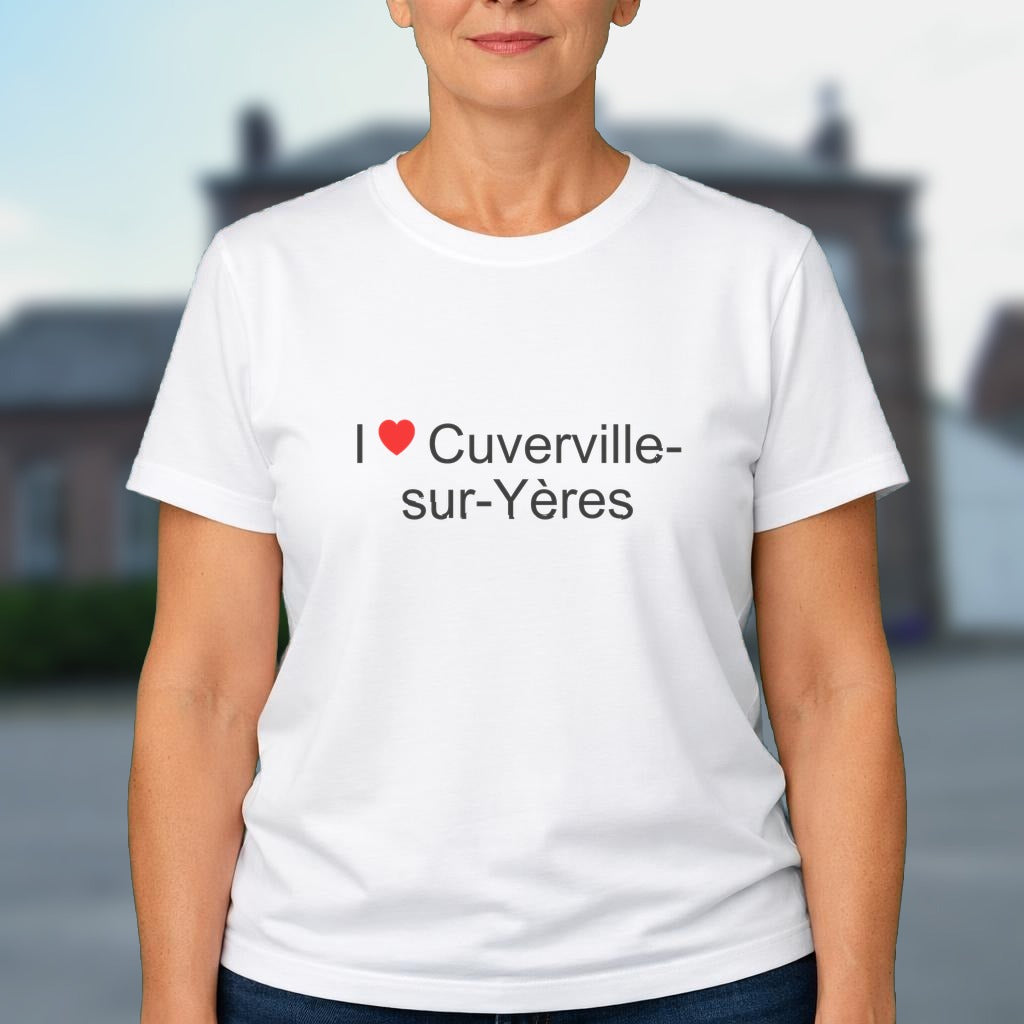 T-shirt I love cuverville-sur-yères