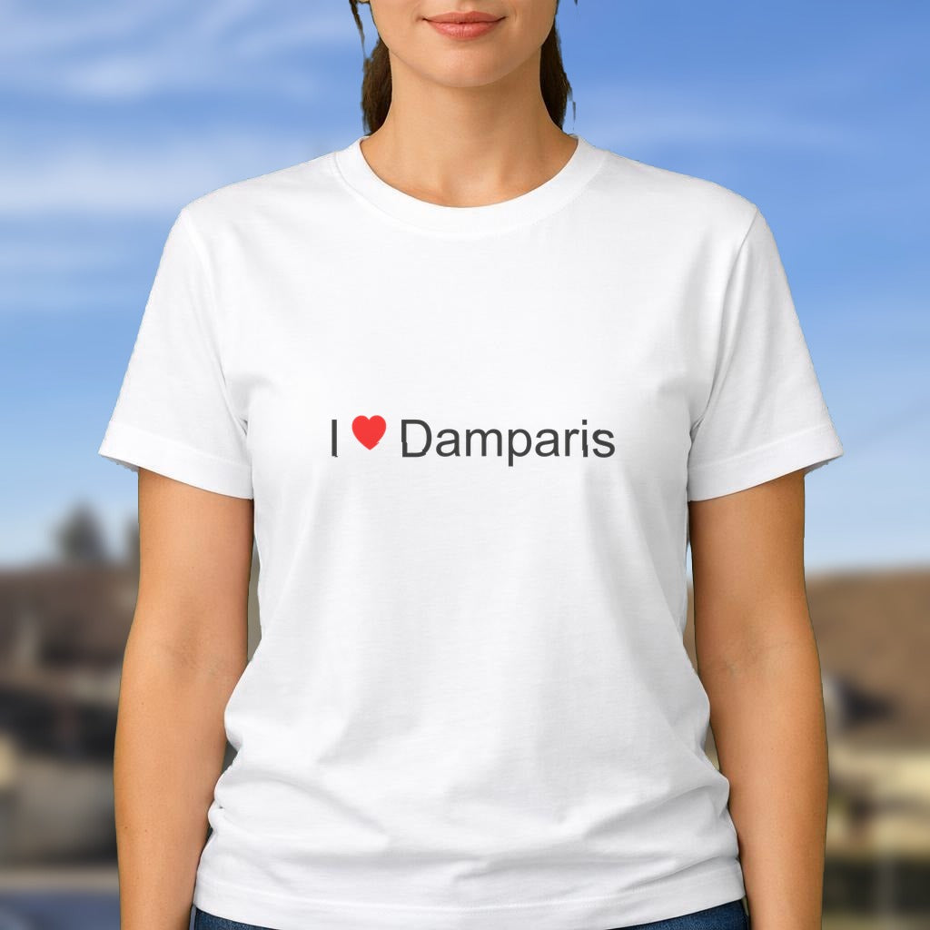 T-shirt I love damparis