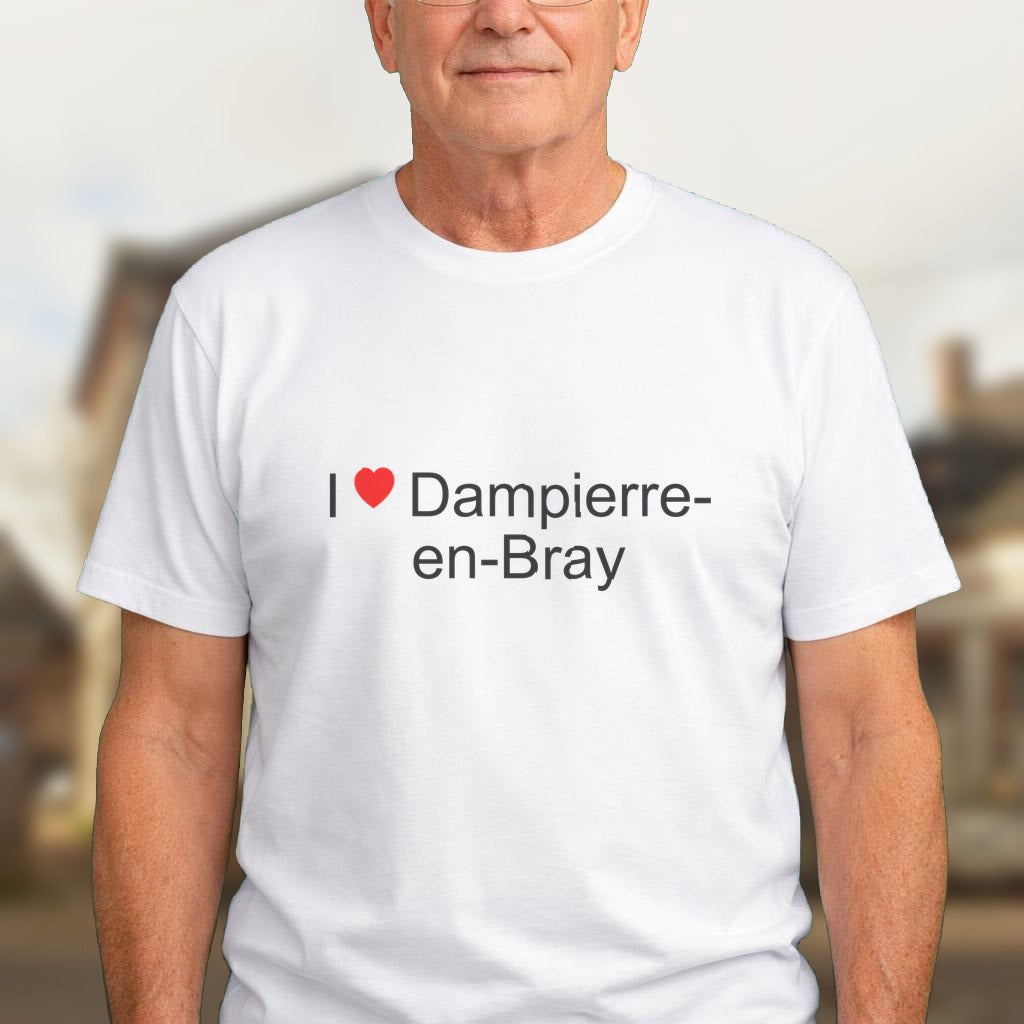 T-shirt I love dampierre-en-bray