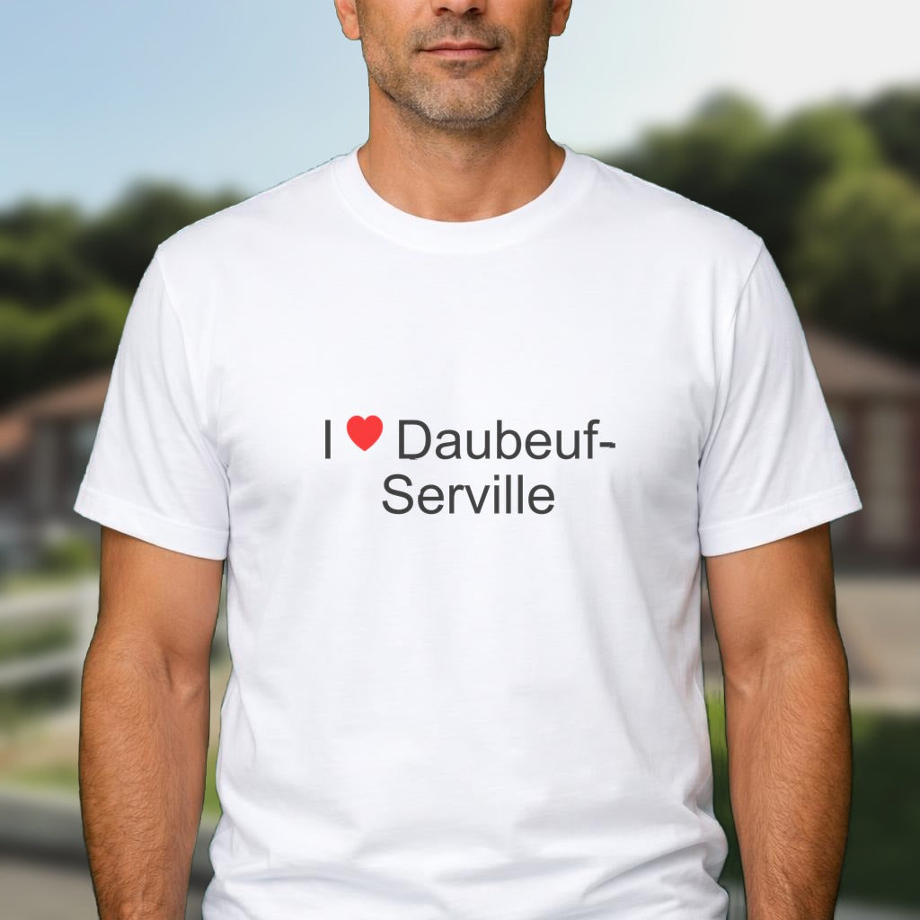 T-shirt I love daubeuf-serville