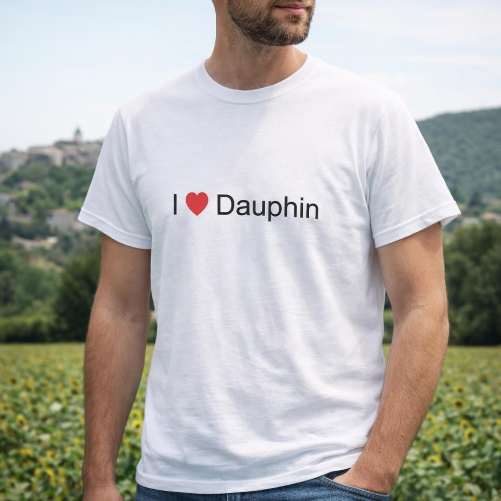 T-shirt I love dauphin