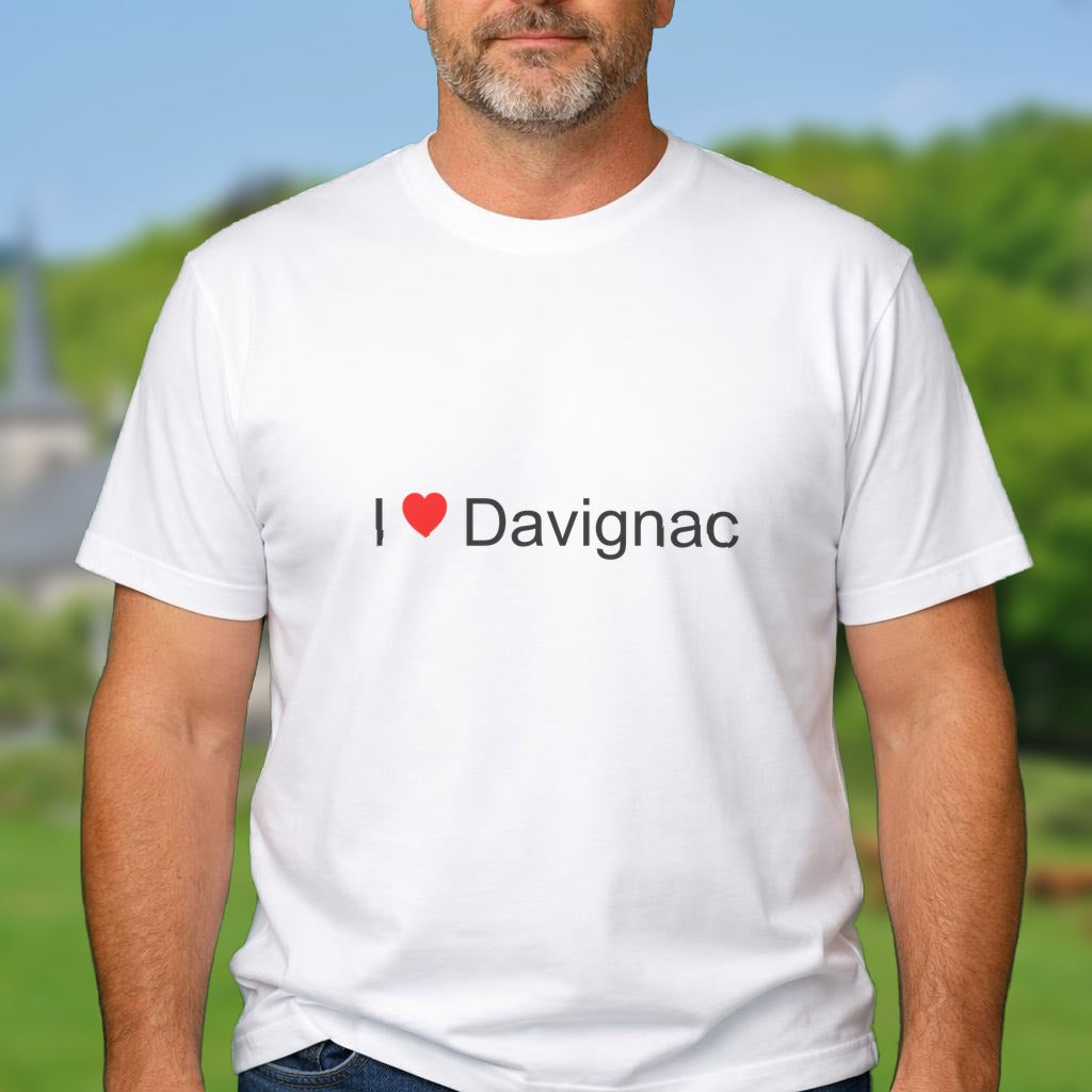 T-shirt I love davignac