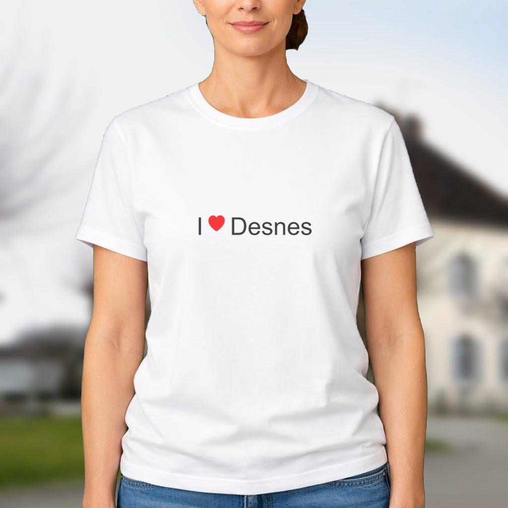 T-shirt I love desnes