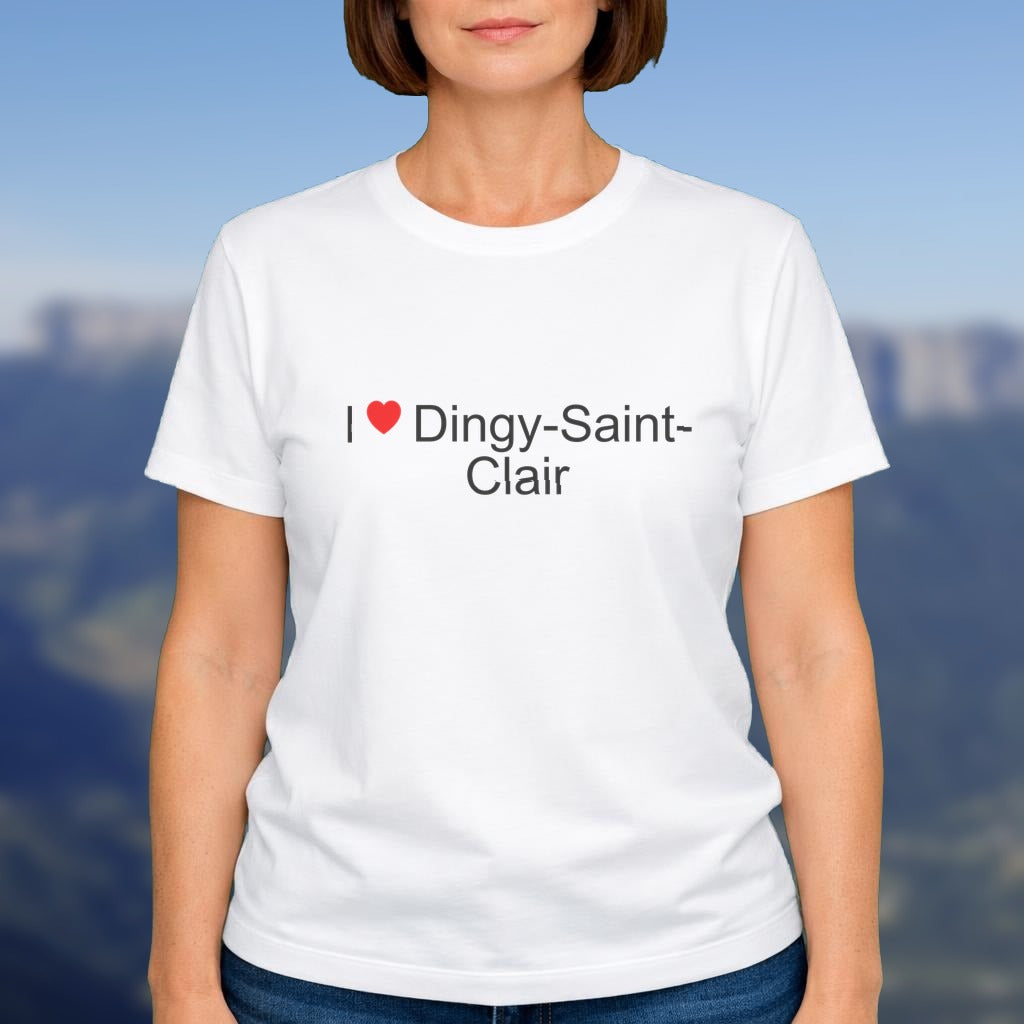 T-shirt I love dingy-saint-clair - cadeau souvenir Haute-Savoie par Citeeshirt