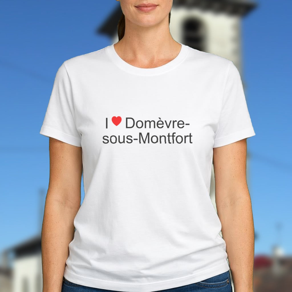 T-shirt I love domèvre-sous-montfort