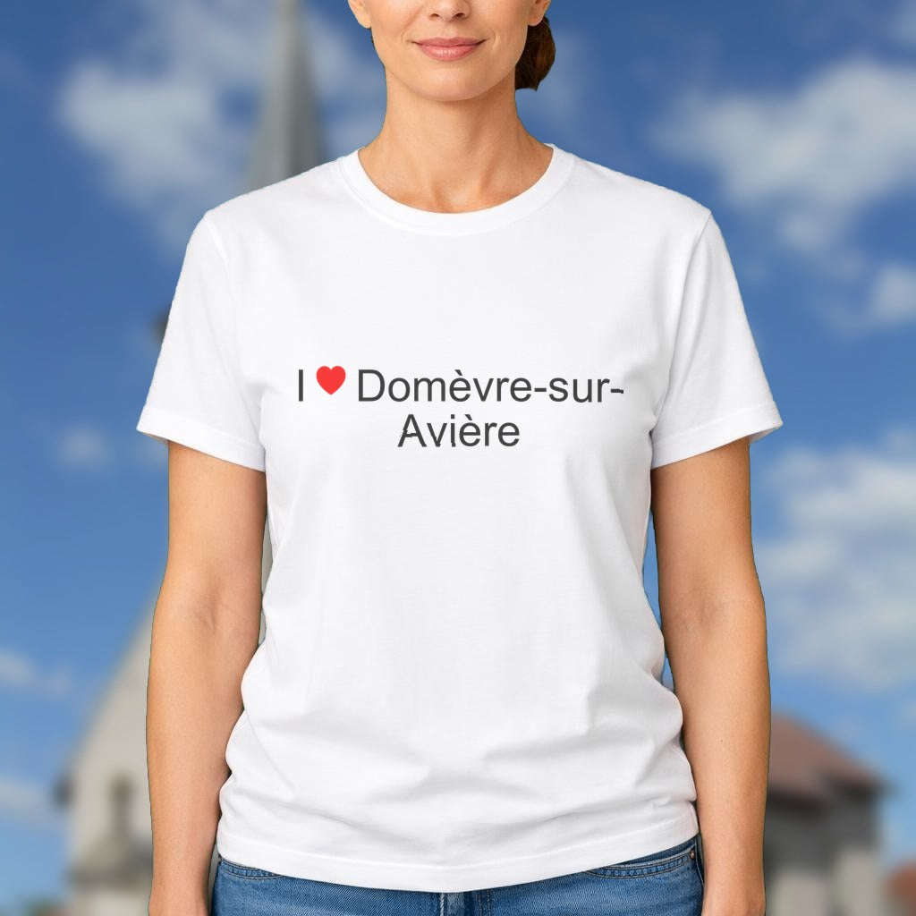 T-shirt I love domèvre-sur-avière