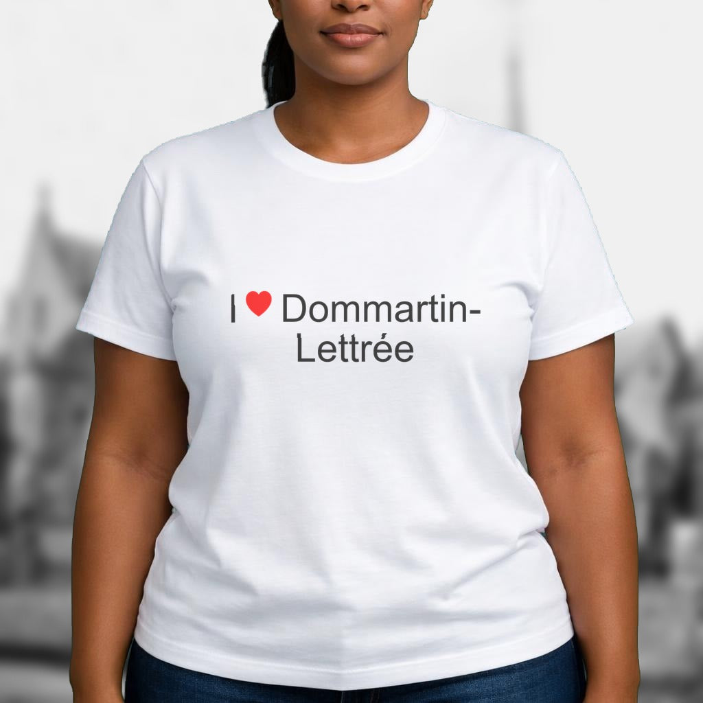 T-shirt I love dommartin-lettrée