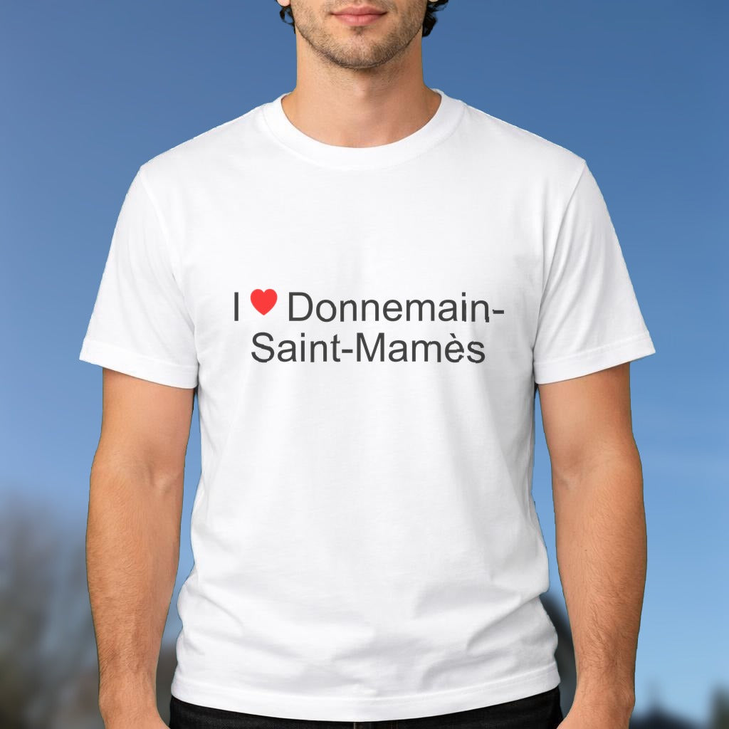 T-shirt I love donnemain-saint-mamès