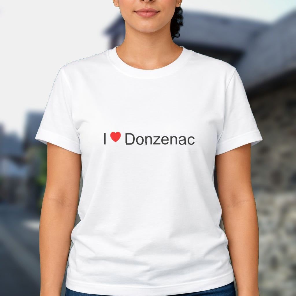 T-shirt I love donzenac