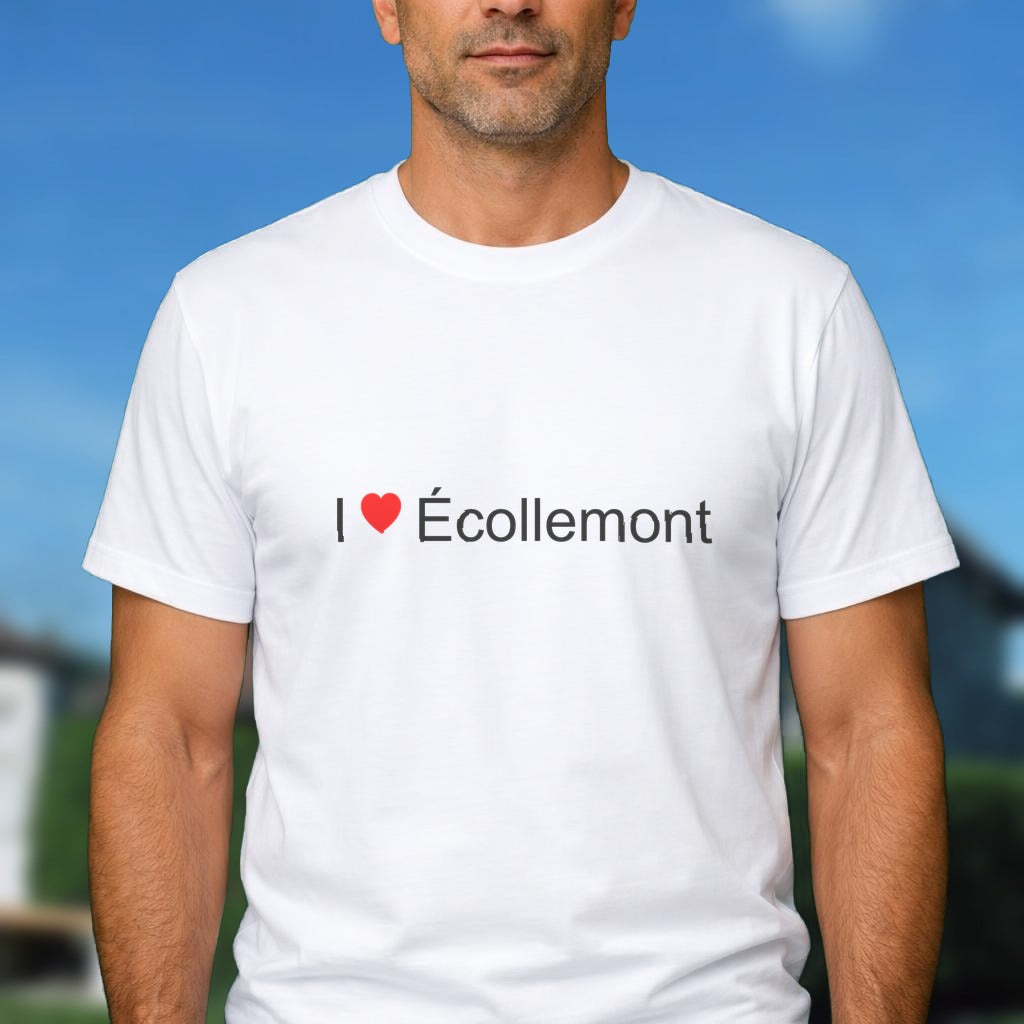 T-shirt I love écollemont
