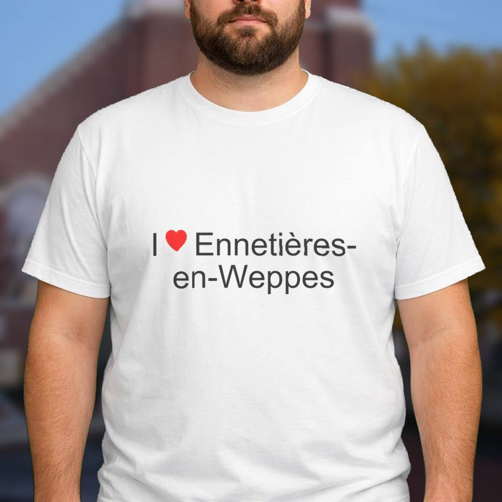 T-shirt I love ennetières-en-weppes