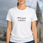 T-shirt I love ergué-gabéric