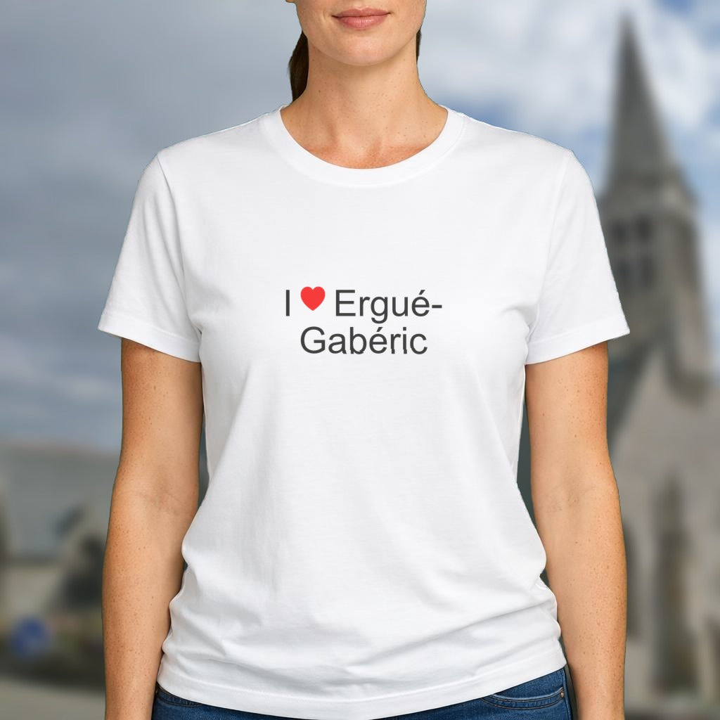 T-shirt I love ergué-gabéric