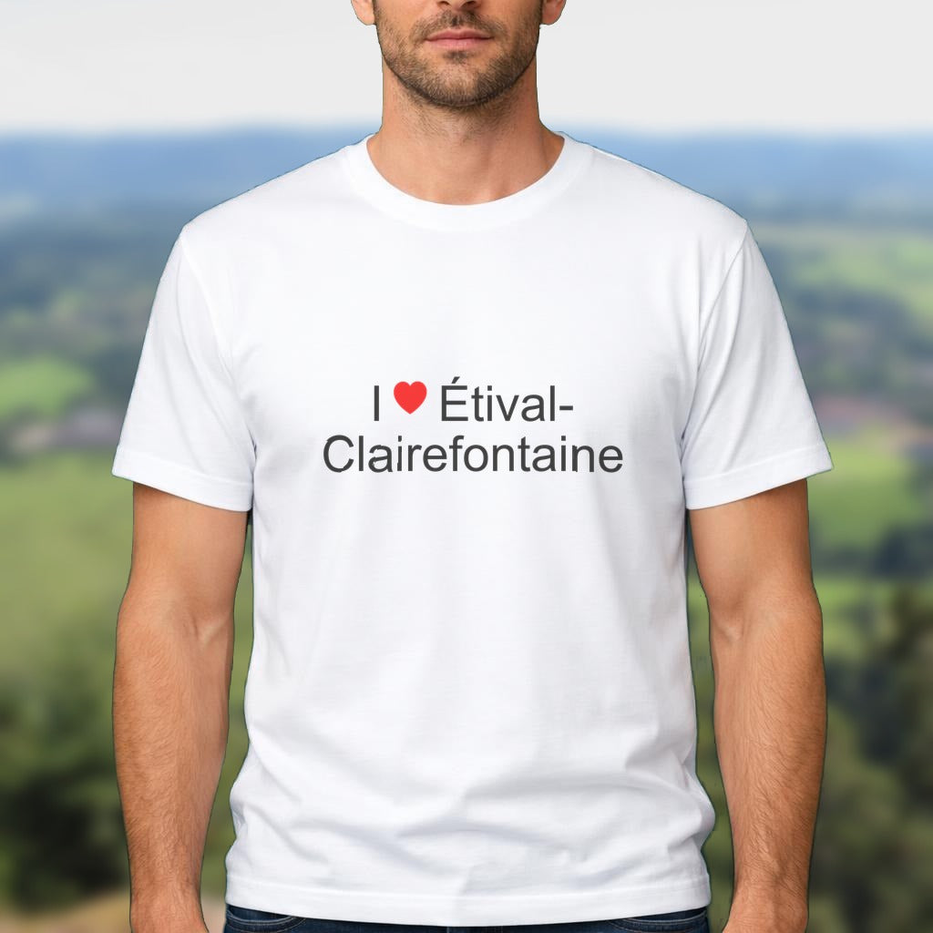 T-shirt I love étival-clairefontaine