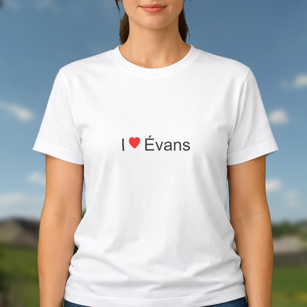 T-shirt I love évans