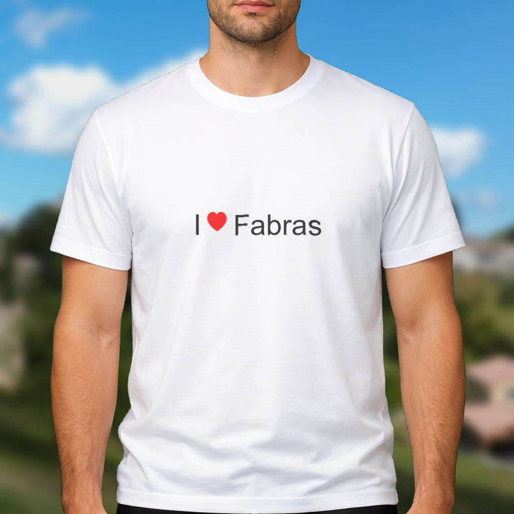 T-shirt I love fabras