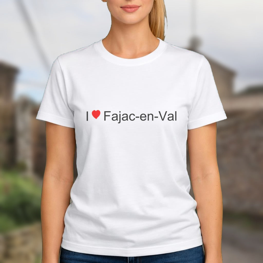 T-shirt I love fajac-en-val