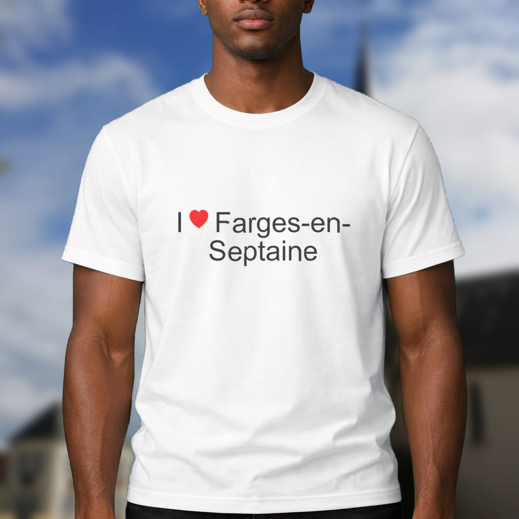 T-shirt I love farges-en-septaine