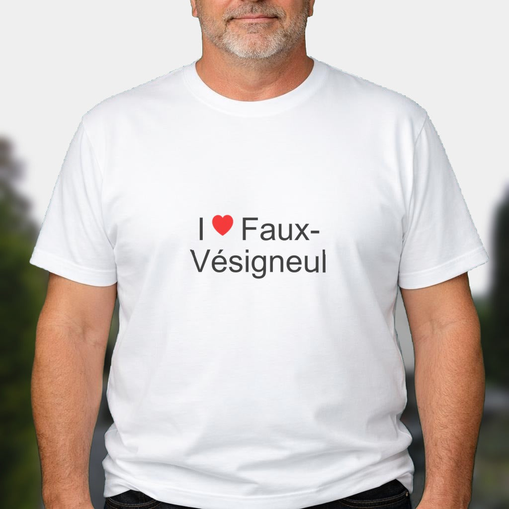 T-shirt I love faux-vésigneul