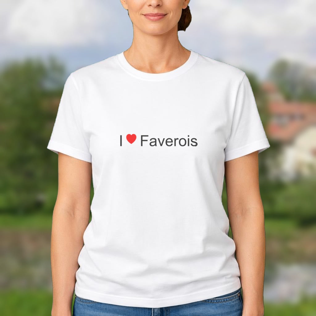 T-shirt I love faverois