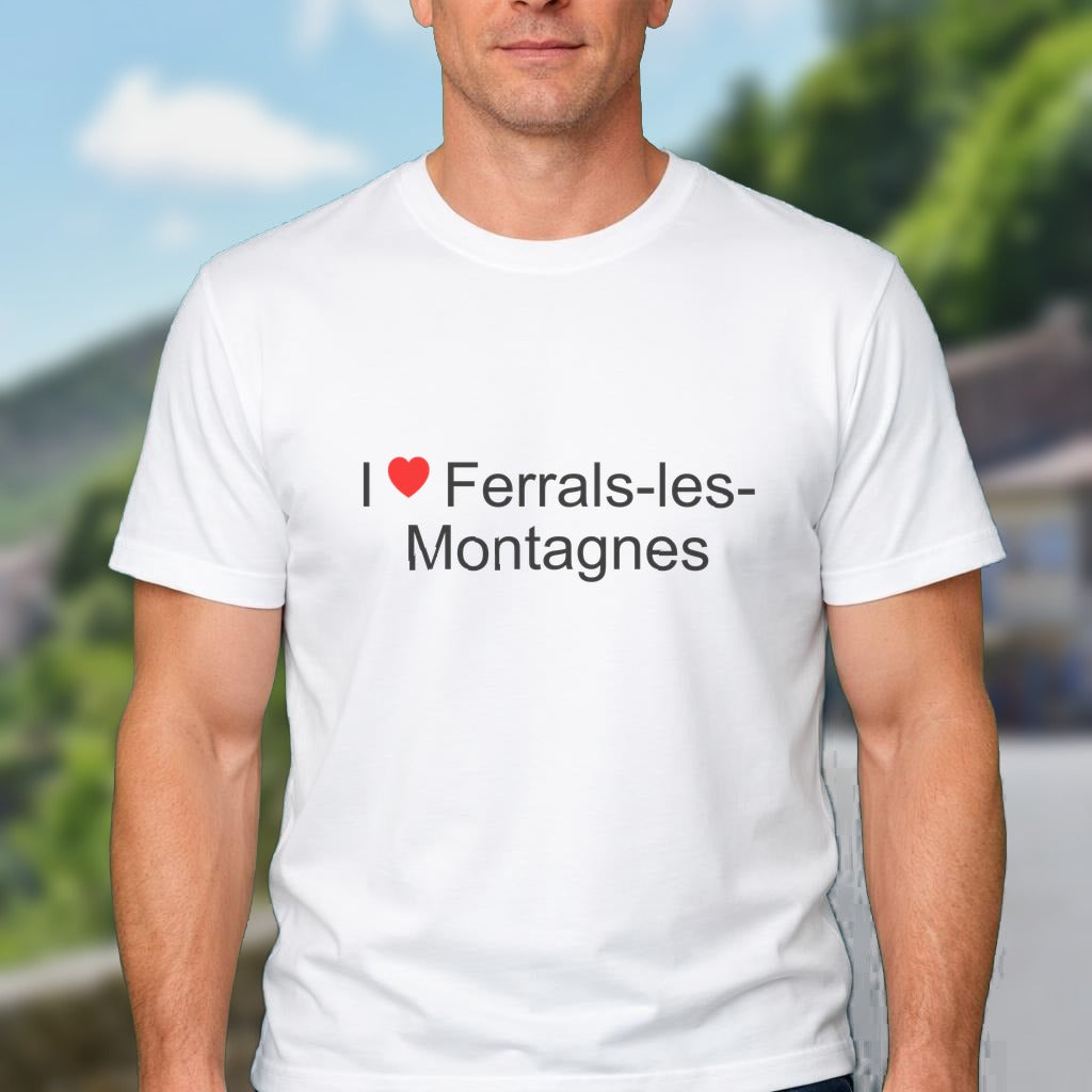 T-shirt I love ferrals-les-montagnes