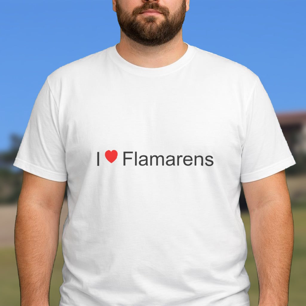 T-shirt I love flamarens