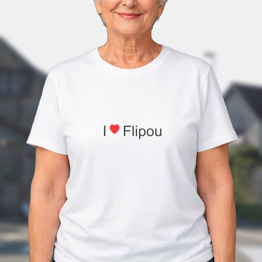 T-shirt I love flipou