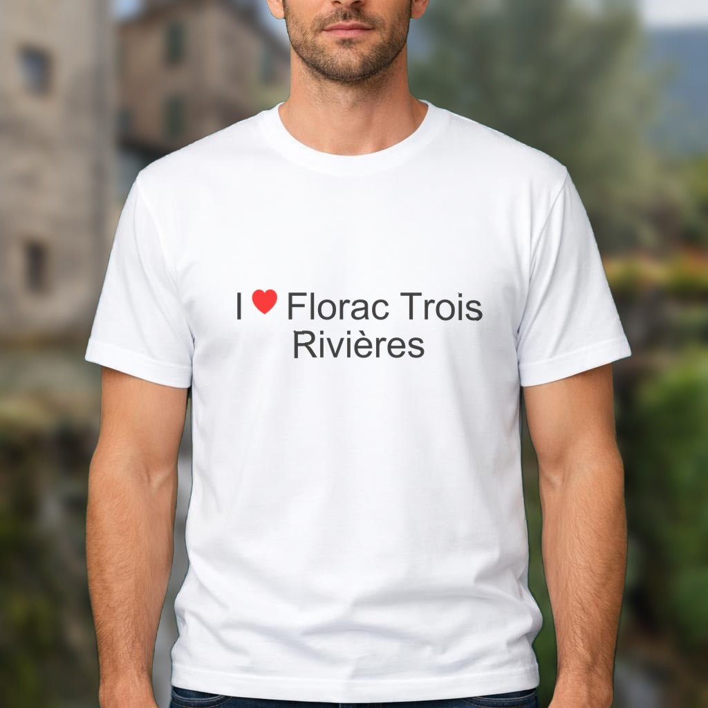 T-shirt I love florac trois rivières