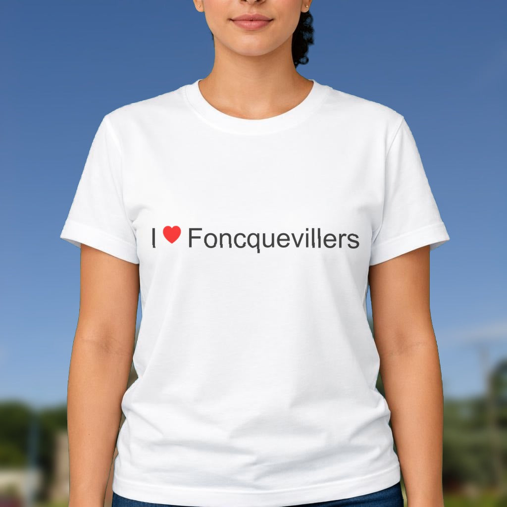 T-shirt I love foncquevillers