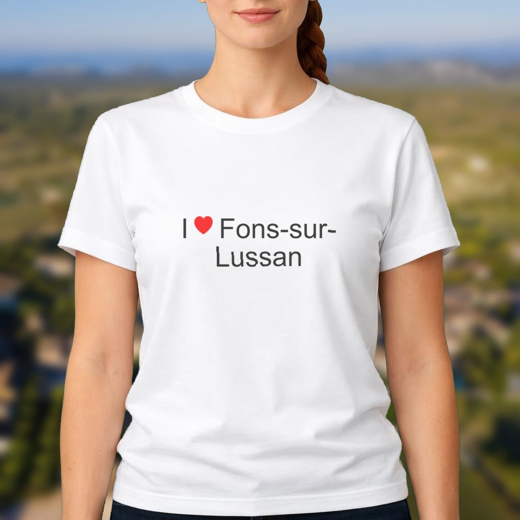 T-shirt I love fons-sur-lussan