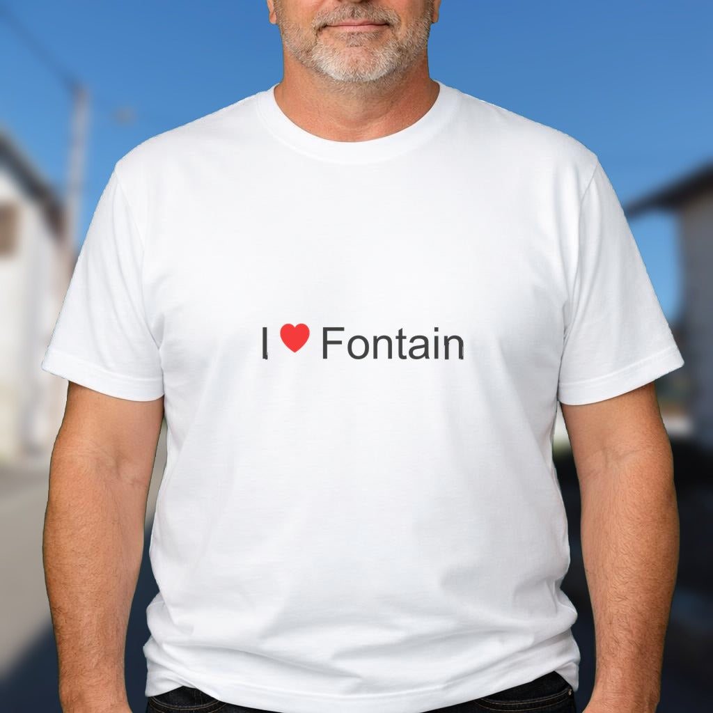 T-shirt I love fontain