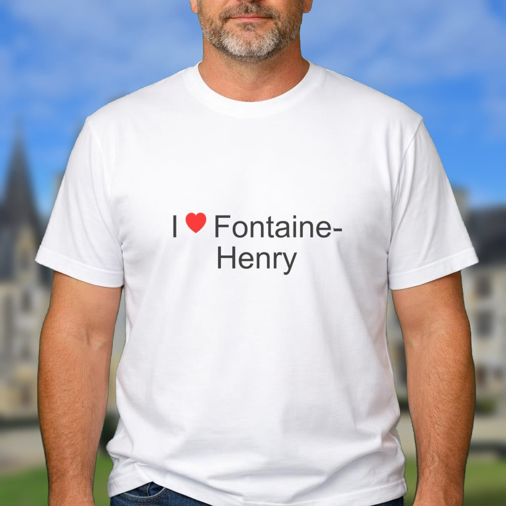 T-shirt I love fontaine-henry