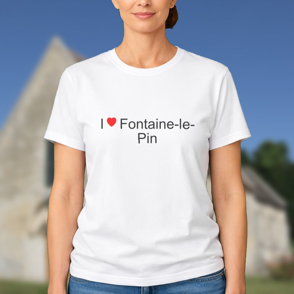 T-shirt I love fontaine-le-pin