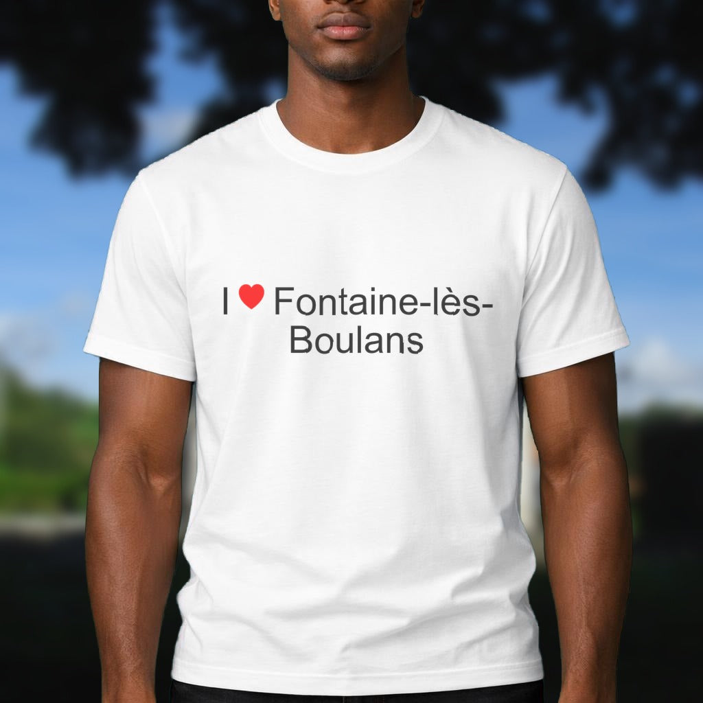 T-shirt I love fontaine-lès-boulans