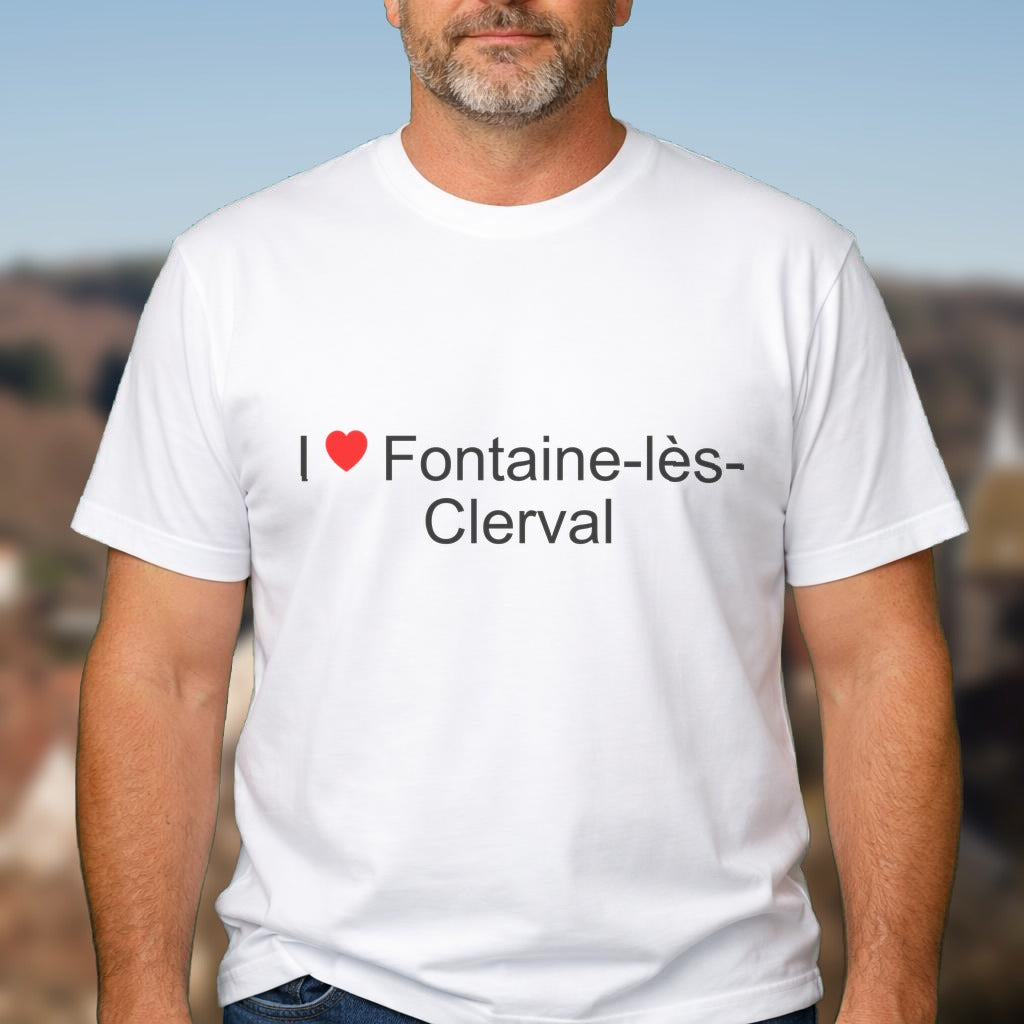 T-shirt I love fontaine-lès-clerval