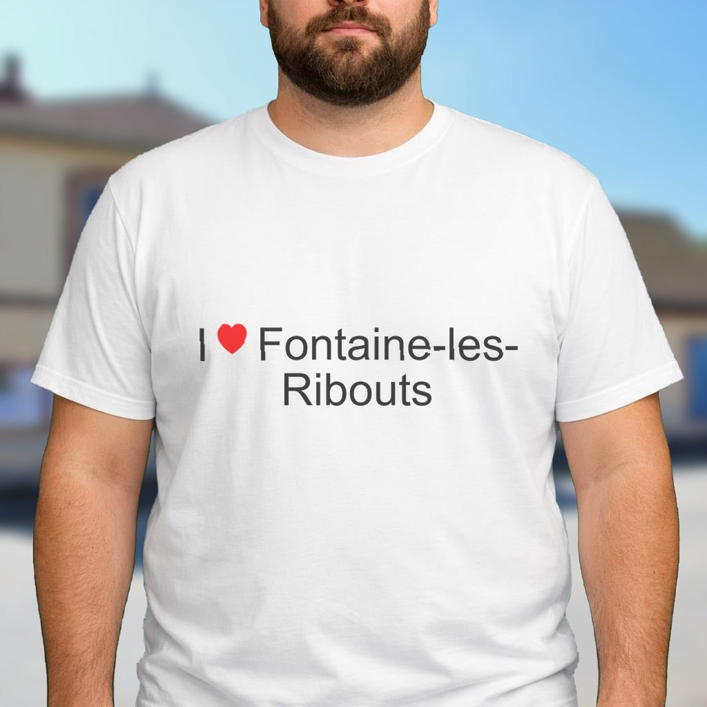 T-shirt I love fontaine-les-ribouts