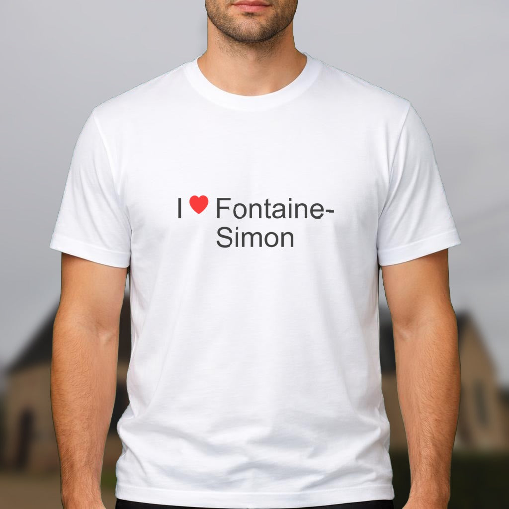 T-shirt I love fontaine-simon