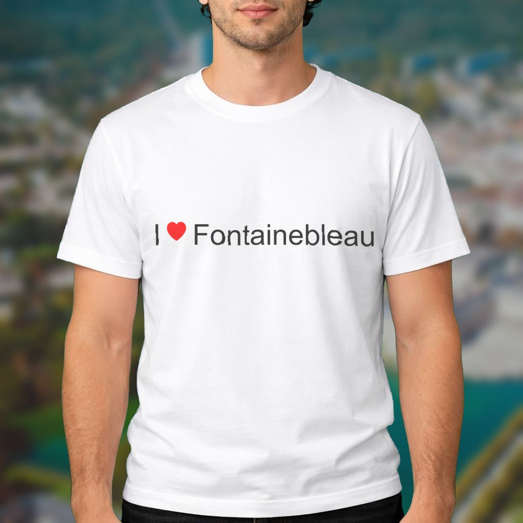 T-shirt I love fontainebleau