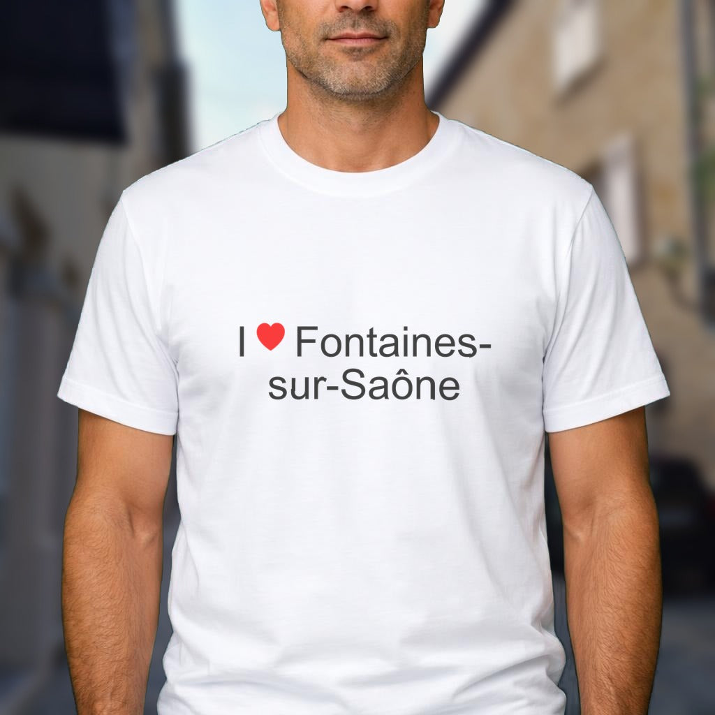 T-shirt I love fontaines-sur-saône
